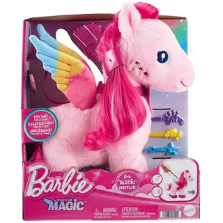 Mattel HPJ50 - Barbie - A Touch of Magic - Inkeraktive Plüschfigur, Pegasus