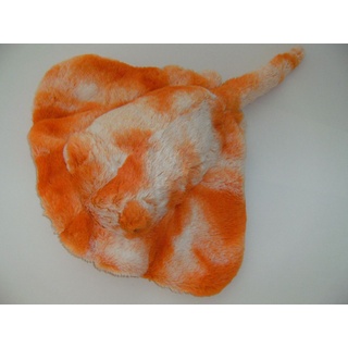 Plüschtier Mantarochen 35 cm, Kuscheltiere Stofftiere Meerestiere Ozean Rochen orange
