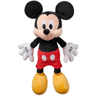 Disney Store Offizielles Kuscheltier Micky Maus Jumbo, 67 cm, Klassische Figur als Kuscheltier, mit legendären plastisch geformten Ohren, Stickereien und weicher Oberfläche