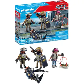 PLAYMOBIL | City Action | SWAT-Figurenset | Spielzeug für Kinder ab 5 Jahren | 71146