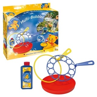 PUSTEFIX - 420869580 Multi-Bubbler I 250 ml Seifenblasenwasser I Bunte Bubbles I Seifenblasen Spielzeug für Hochzeit, Kindergeburtstag, Polterabend I Große Seifenblasen für Kinder & Erwachsene