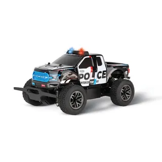 Carrera RC Ford F-150 Raptor Police I 2,4GHz I Original Lizenz I LED Polizeilicht I High-Speed bis zu 25km/h I Digital proportionales Fahren und Lenken I Vollgefedertes Fahrzeug I LiFePo4 Akku