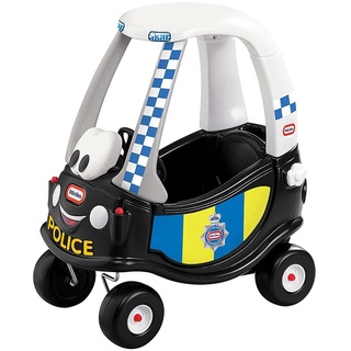 Little Tikes Polizei Cozy Coupé - Rutschfahrzeug mit Echter Hupe, Klickendem Zündschalter & Tankdeckel