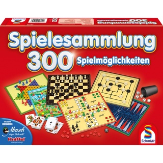 Schmidt Spiele 49195 300er Spielesammlung, rot