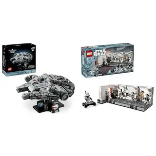 LEGO Star Wars Millennium Falcon, 25. Jahrestag Set für Erwachsene & Star Wars Das Entern der Tantive IV, Bauspielzeug zum Film Eine Neue Hoffnung, Fantasy-Spielset