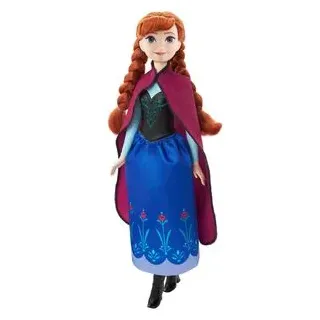 Disney Puppe Die Eiskönigin, ab 3 Jahre, Anna mit Accessoires, 32 cm