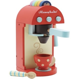 Le Toy Van – Honeybake Küchen-Rollenspiel Kaffeemaschine aus Holz | Rollenspiel für Kinder Küchenzubehör, TV299