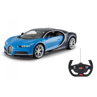 Jamara RC-Auto Bugatti Chiron, Maßstab 1:14, blau, 2,4GHz ferngesteuert, mit LED Fahrlicht blau