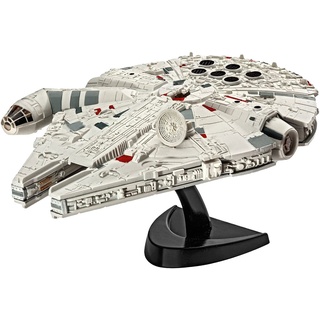 Revell Modellbausatz Star Wars Millennium Falcon im Maßstab 1:241, Level 3, originalgetreue Nachbildung mit vielen Details, Model Set mit Basiszubehör, einfaches Kleben und Bemalen, 63600