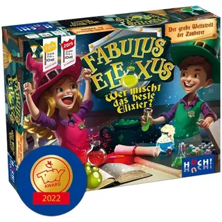 HUCH! Fabulus Elexus Experimentierkasten Familienspiel, für Nachwuchsmagier
