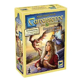 HANS IM GLÜCK Carcassonne - Burgfräulein und Drachen (Erweiterung) Brettspiel