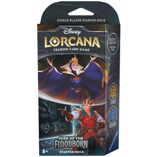 Disney Lorcana Queen und Gaston Starter Deck Rise of the Floodborn