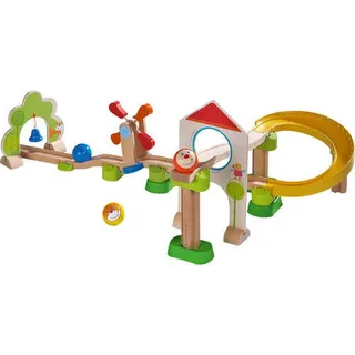 Haba Kugelbahn Kullerbü Windradbahn, Mehrfarbig, Holz, Metall, Kunststoff, 25-teilig, Birke, Buche, Sperrholz, Made in Germany, Geräuscheffekte, Spielzeug, Kinderspielzeug, Konstruktionsspielzeug