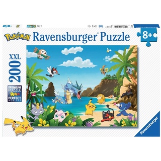 Ravensburger Puzzle 12840 Schnapp sie dir alle! - 200-teiliges Pokémon Motiv Entertainment für Kinder