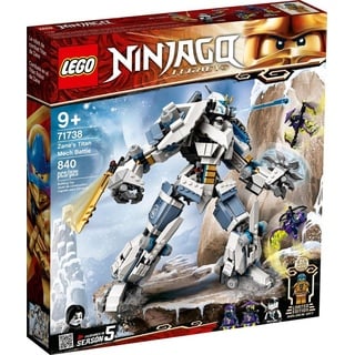 LEGO® LEGO® Ninjago 71738 Zanes Titan-Mech Konstruktionsspielsteine, (840 St)