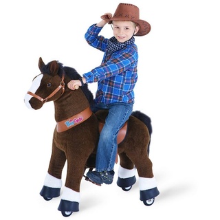 PonyCycle Reittier »PonyCycle® Modell U Kinder Reiten auf Spielzeug - Dunkelbraunes«, Größe3 für 3-5 Jahre, Ux321 35 cm x 75 cm x 76 cm