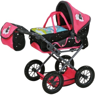 Knorrtoys® Kombi-Puppenwagen Ruby - Nici, Theodor Carbon, mit Wickeltasche rosa