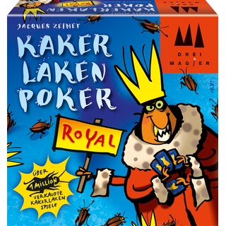 Schmidt Spiele 40866 Kakerlakenpoker Royal, Drei Magier Kartenspiel
