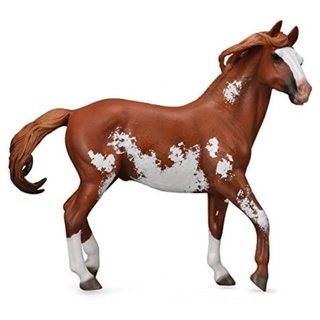 Collecta - Hengst Mustang Kastanie Overo, Deluxe Box 1:12 89806 Colle 90189806