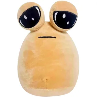 22cm Pou Plush,Alien Pou Plüschspielzeug, Alien Pou Plüshies Stofftier Deko,Cartoon Anime Stuffed Toy for Home,für Jungen Mädchen Fans