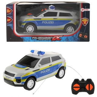 Toi-Toys 23529A - Ferngesteuertes Auto - Polizei mit Blaulicht und Sirene (16cm) Police Polizeiwagen Polizeiauto