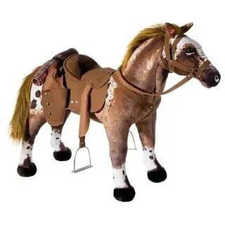 Stehpferd HEUNEC "Cowboy-Pferd stehend" Stehtiere braun (braun, weiß) Kinder Kuschel- Spieltiere mit Sound