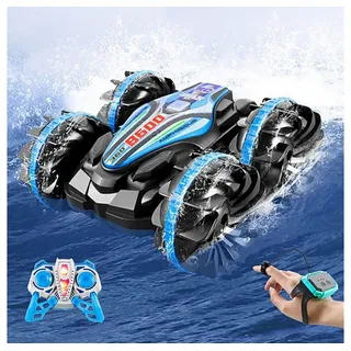 Gontence Spielzeug-Auto Ferngesteuertes Auto, Gestensensor, Wasserdichtes RC Stunt Car blau