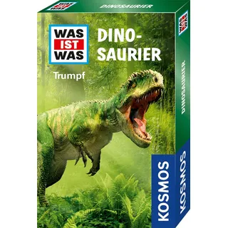 Kosmos 741877 was IST was Trumpf Dinosaurier, Dino Quartett für Kinder ab 8 Jahre, Trump Kartenspiel, Quizspiel perfekt als kleines Geschenk oder Mitgebsel