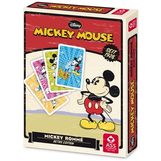 ASS 22500200 Mickey & Friends Altenburger 22500200-Disney Mickey Mouse Retro-Edition, Kartenspiel