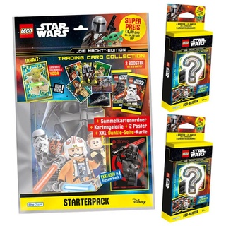 Blue Ocean Sammelkarte Lego Star Wars Karten Trading Cards Serie 4 - Die Macht Sammelkarten, Lego Star Wars Serie 4 - 1 Starter + 2 Blister Karten