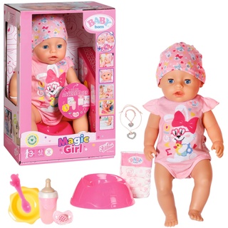 BABY born Magic Girl, Babypuppe mit 10 Funktionen für Kinder ab 3 Jahren, funktioniert ohne Batterie, 43cm groß, 835005 Zapf Creation