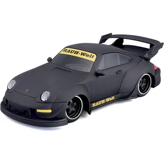 Maisto Tech 81533 - Ferngesteuertes Auto - Porsche 911 993 RWB (matt-schwarz, Maßstab 1:24) - Schwarz