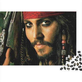 Pirates of The Caribbean Puzzle 300 Teile,Puzzles Für Erwachsene,Unmögliches Puzzles Spielzeug, Bunte Fliesen Spiel,Jack Sparrow 300 Puzzle Dekoration Jugendliche Geschenke Puzzle 300pcs (40x28cm)