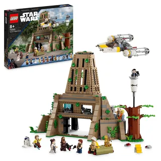 LEGO 75365 Star Wars: Eine Neue Hoffnung Rebellenbasis auf Yavin 4 mit 10 Minifiguren, darunter Luke Skywalker, Prinzessin Leia, Chewbacca, Plus 2 Droidenfiguren, Y-Wing Starfighter und Kommandoraum