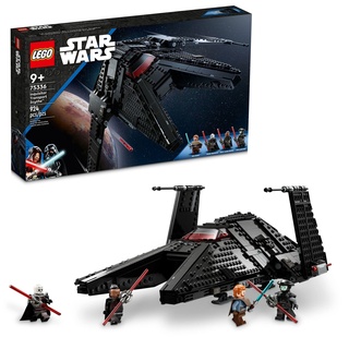 LEGO Star Wars Inquisitor Transport Sense 75336 Baubares Spielzeug Raumschiff, OBI-Wan Kenobi Set, Ben Kenobi Minifigur mit blauen und doppelblättrigen roten Lichtschwertern
