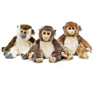 WWF 01132 - Plüschtier Affen, lebensecht gestaltetes Kuscheltier, ca. 23 cm groß, wunderbar weich und kuschelig, Handwäsche möglich, 3-fach sortiert