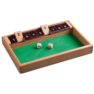 Shut The Box, 9er, Würfelspiel, für 2+ Spieler, ab 6 Jahren