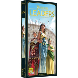 7 Wonders – Erweiterung Leaders (Edition 2020) – Asmodee – Gesellschaftsspiel – Strategiespiel (französische Version)