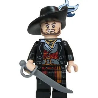 LEGO Fluch der Karibik / Pirates of the Caribbean - Minifigur Hector Barbossa mit Säbel und goldenem Kelch