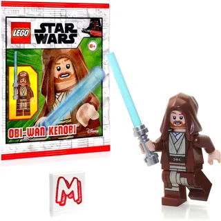 LEGO Star Wars Episode 2 Clone Wars Minifigur - OBI-Wan Kenobi (braunes Kleid und Kapuze) mit Lichtschwert Limited Edition