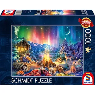 Schmidt Spiele 1.000tlg. Puzzle "Lagerfeuerromantik unterm Sternenhimmel" - ab 12 Jahren