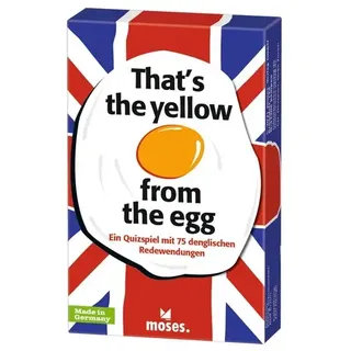 moses. That's the yellow from the egg - Quizspiel rund um englische Redewendungen