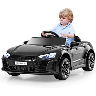 COSTWAY Audi RS Kinder Elektroauto mit 2,4 G Geschwindigkeit, 12V Kinderauto mit Musik und Scheinwerfer, 3-5 km/h, ideal für Kinder ab 3 Jahre (Sc...