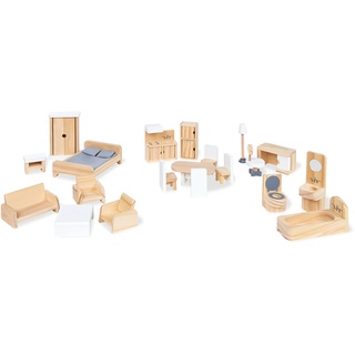 Puppenhausmöbel-Set KIDS (BHT 62x7x37 cm) - braun