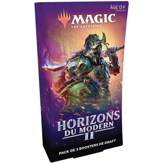 Magic The Gathering - Draft Pack mit 3 Boosterpacks Horizons du Modern 2, 45 Magic Karten