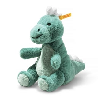 Steiff 067242 Soft Cuddly Friends Joshi Baby T-Rex, Aqua Green, 16cm