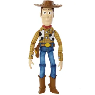 Mattel Disney und Pixar Toy Story Movie Toy, sprechende Woody Figur mit Ragdoll Körper, 20 Phrasen, Pull Tab aktiviert Sounds, Roundup Fun Woody, HFY35