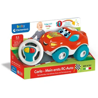 Clementoni Baby Carlo - Mein erstes RC-Auto - Ferngesteuertes Spielzeug-Auto für Kinder ab 2 Jahren 59344, Black