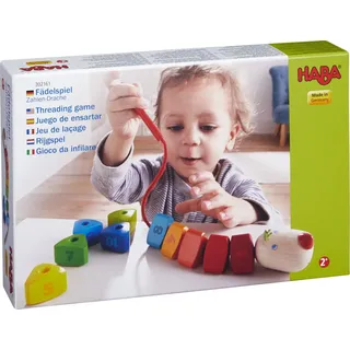 Haba Lernspielzeug Kleinkindwelt Fädelspiel Zahlen Drache 1302161001