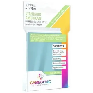 Gamegenic Spiel GGS10051ML - PRIME Hüllen, amerikanische Standardgröße... weiß